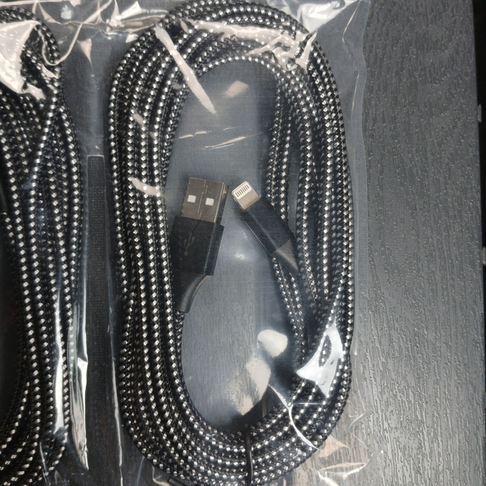 Heavy Duty Braided Long USB Fast Charger Cable Lead For iPhone 14 13 12 11 X 7 8